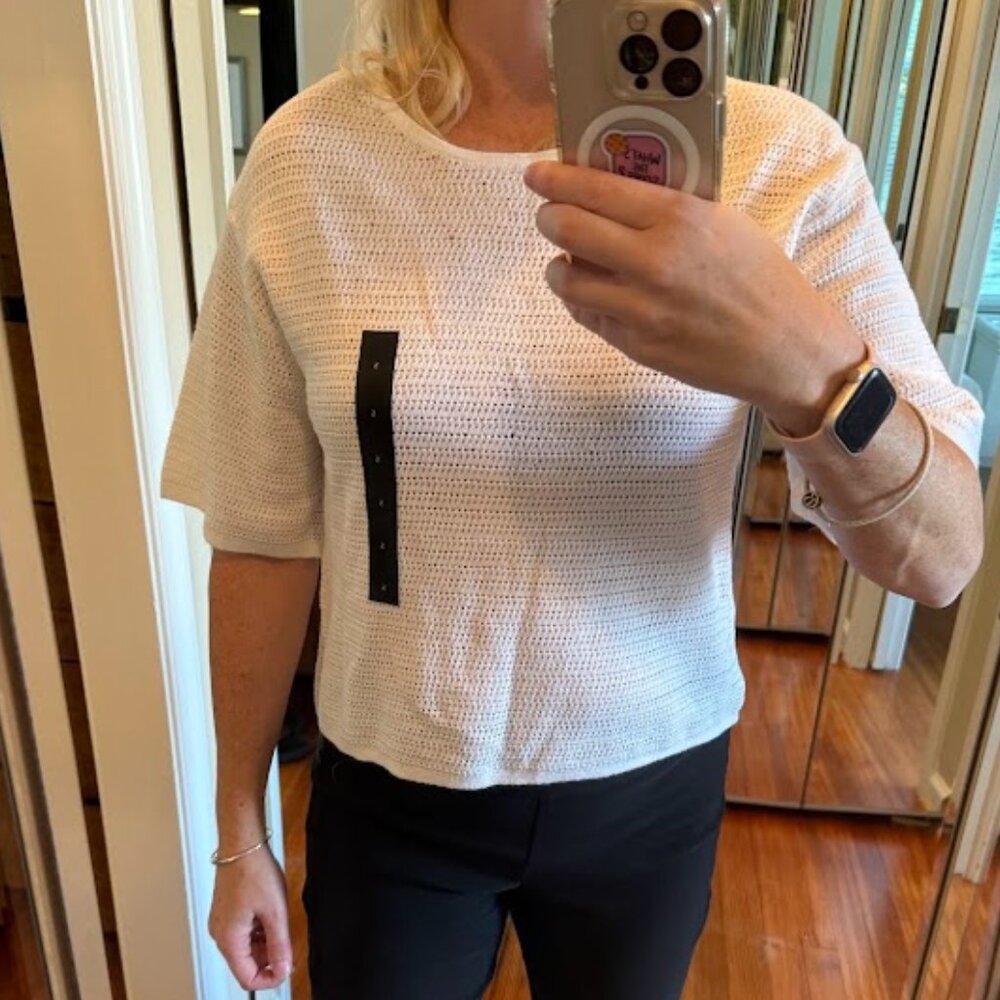 Banana Republic Women's Organic Cotton Crop Sweater